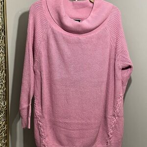 Women’s plus size sweater. Cow neck size 20 color blush. New with tags